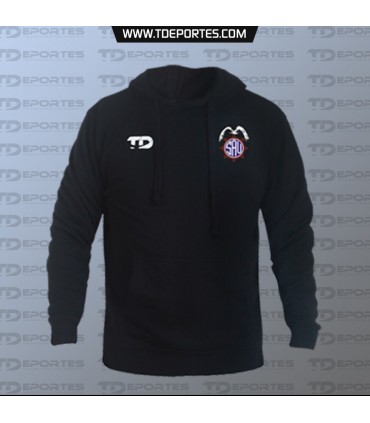 Poleron Canguro Negro- San Antonio Unido