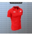 Polera pique roja Chile - logo bandera chilena