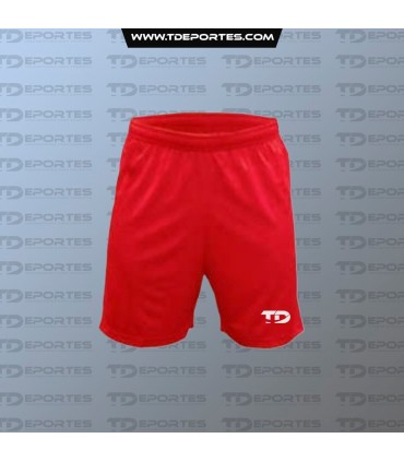 Short futbol TD - color rojo
