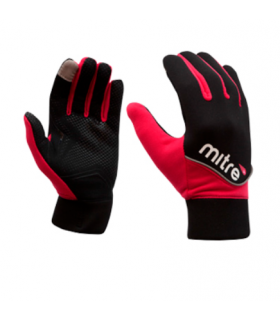 GUANTES STRETCH MITRE NEGRO/ROSADO