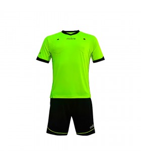 UNIFORME ARBITRO MITRE COLOR AMARILLO FLUOR / NEGRO