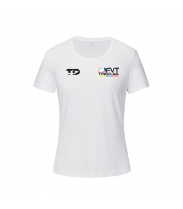 POLERA ENTRENAMIENTO DAMA TENIS PLAYA VENEZUELA-BLANCO