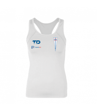 POLERA SIN MANGA UC Dry Fit Sport DAMA BLANCA
